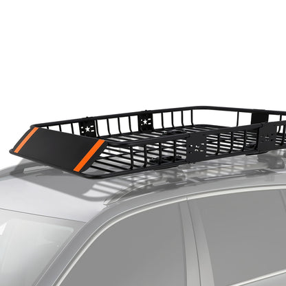 Dakkoffer – Roof Rack – Autodakmand – Bagagedrager – Dakdrager – Universeel – Met 90 kg Draagvermogen – Stalen Zwart Gecoate Constructie