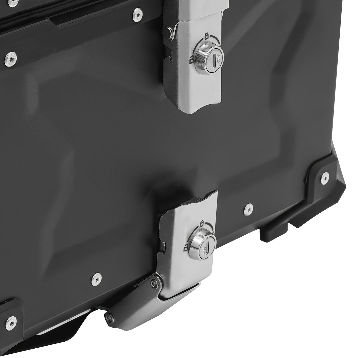 Motor Topkoffer – Motor Bagagebox – Motor Achterkoffer – Motor Koffer – Motor Trunk – 45L Ruime Inhoud – Waterdicht Aluminium Zwart