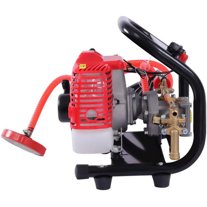 Rugspuit – Spuitmachine – Hogedrukspuit – Sproeier – Kruidenverstuiver – 26cc 2-Takt Motor – Aluminium Behuizing Met 40 Min Bedrijfstijd