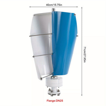 Windmolen – Windturbine – Windgenerator – Tuinsteker – Windspinner – Verticaal – 500W Vermogen – Compact 12V/24V Met Controller