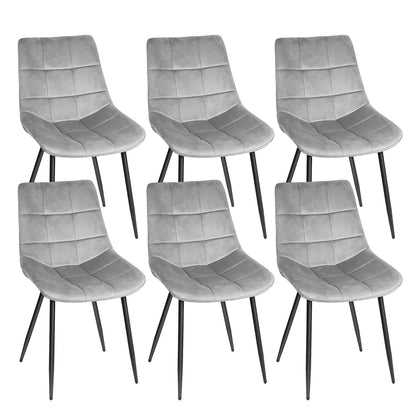 Set Of 6 Velvet High Back Dining Chairs, Padded Conference & Banquet Chairs with Comfortable Seating, Elegant Upholstered Chairs for Restaurant And Events, Event Seating, Formal Dining, Elegant Design, Classic Chairs, Soft Pa