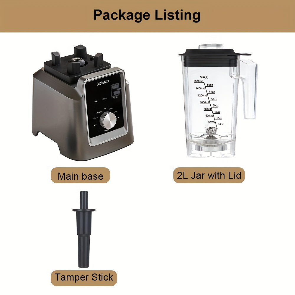 Blender – Keukenmixer – Smoothiemaker – Sapmaker – IJscrusher – 2 Liter Inhoud – Automatische Programma’s