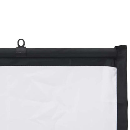 Projectiescherm – Projectiedoek – Beelddoek – Schermwand – Wandgemonteerd – 100 Inch – 16:9 Beeldverhouding – Mat Wit Polyester – Stevig IJzeren Frame