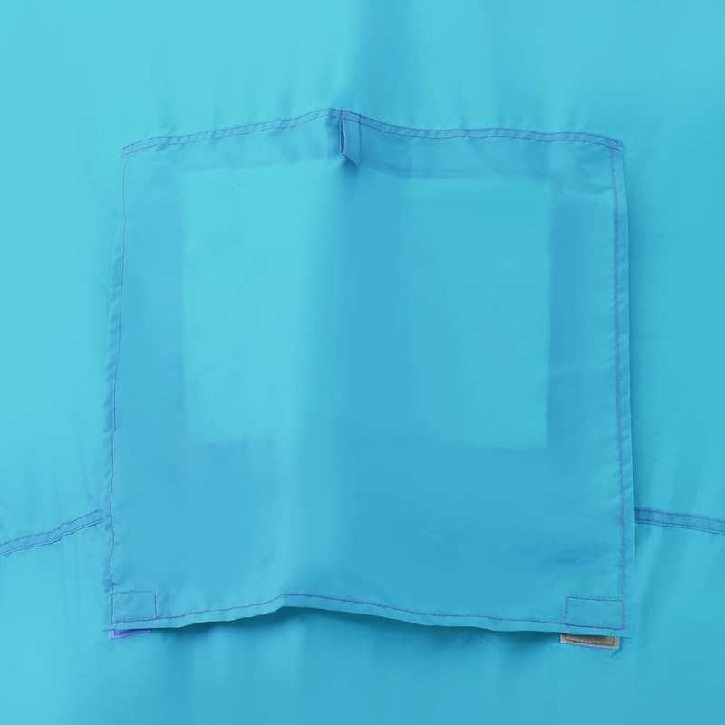 6-Persoons Campingtent – Bivak Tent – Kampeertent – Outdoor Tent – Backpack Tent – Lichtgewicht PVC – Hexagonaal Design – Blauw-Wit Gestreepte Binnenkant – Duurzaam Met Stabiele Stokken