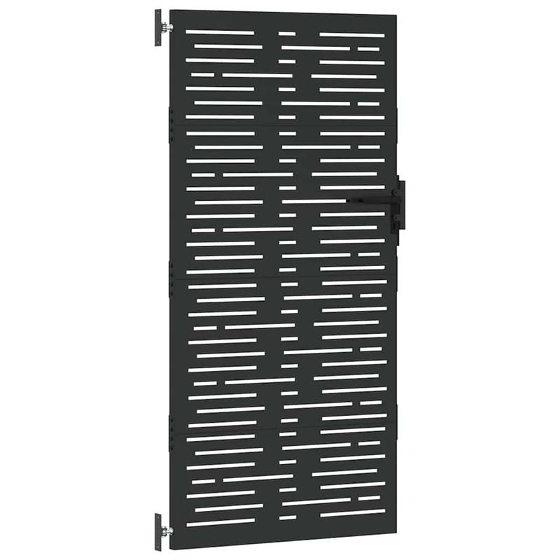 Poort – Tuinpoort – Schuttingdeur – Tuinschutting – Hekwerk – Metaal – Cortenstaal Vierkant – 85x100 cm – Duurzaam – Weerbestendig