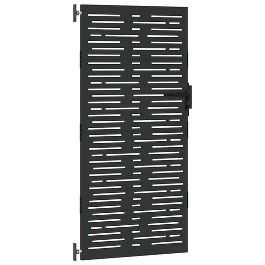 Poort – Tuinpoort – Schuttingdeur – Tuinschutting – Hekwerk – Metaal – Cortenstaal Vierkant – 85x100 cm – Duurzaam – Weerbestendig