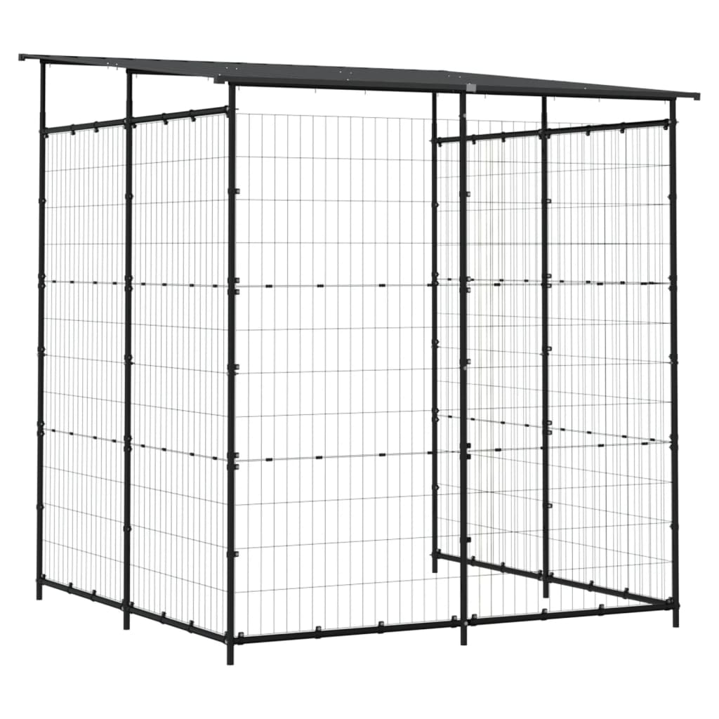 Fietsenstalling – Fietsberging – Fietsenhok – Fietsgarage – Tuinschuur – Roestbestendig Staal – Compact 190x190x222 cm Zwart