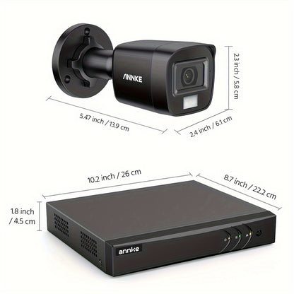 Beveiligingscamera Set – Camerabewaking – Bewakingscamera – CCTV Systeem – Draadloos Beveiligingssysteem – 8 Camera’s 3K Resolutie – Kleurennachtzicht & Personen- en Voertuigdetectie