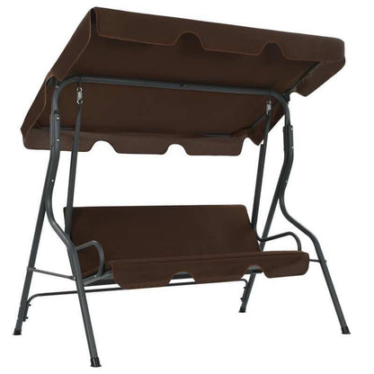 Schommelstoel – Relaxstoel – Schommelbank – Fauteuil – Tuinstoel – Ruim 170x110x153 cm – Duurzaam Weerbestendig Bruin