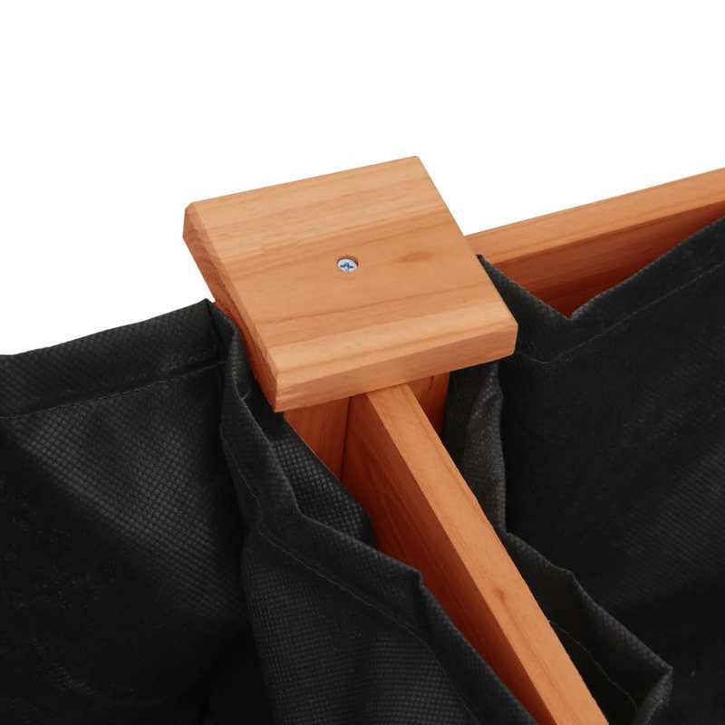 Bloemenrek – Plantenrek – Bloembak – Plantenstandaard – Bloemenhouder – Massief Vurenhout – Bruine Bekleding – Groot Formaat 203x53x76 cm – Lichtgewicht en Duurzaam