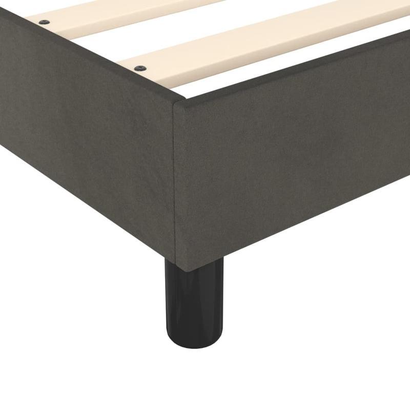 Modern Minimalist Bed Frame - Heavy-Duty Platform Bed with Easy Assembly, No Box Spring Needed, Sturdy Wooden Construction - Mattress-Friendly Design for All Seasons - Ideal for Small Spaces & Contemporary Bedrooms - Grigio S
