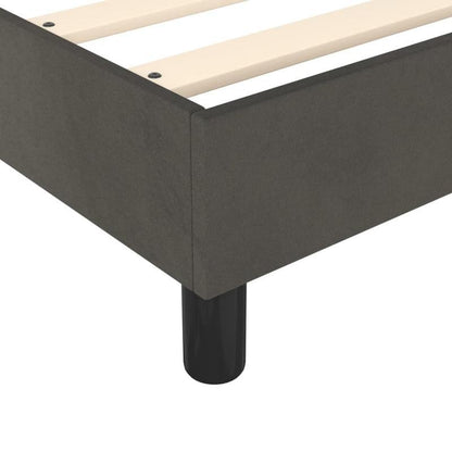 Modern Minimalist Bed Frame - Heavy-Duty Platform Bed with Easy Assembly, No Box Spring Needed, Sturdy Wooden Construction - Mattress-Friendly Design for All Seasons - Ideal for Small Spaces & Contemporary Bedrooms - Grigio S