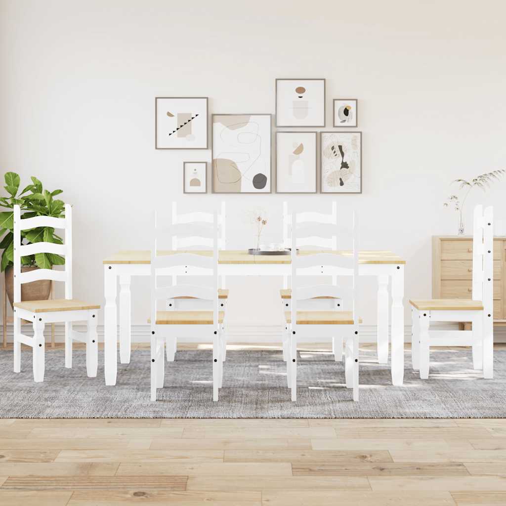 Eettafel – Tafel – Eetkamertafel – Houten Tafel – Wit – 180 cm – Massief Hout – Onderhoudsvriendelijk