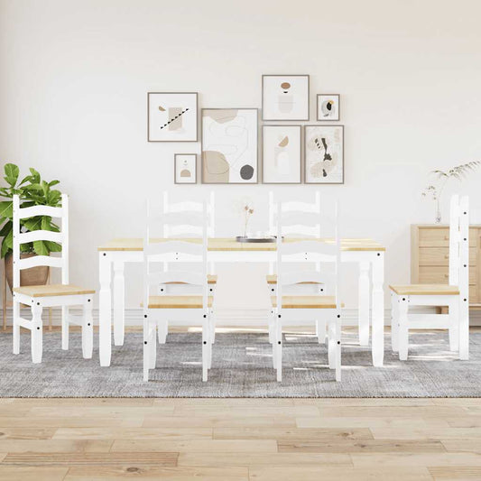 Eettafel – Tafel – Eetkamertafel – Houten Tafel – Wit – 180 cm – Massief Hout – Onderhoudsvriendelijk