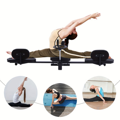 Leg Stretcher – Benenstretcher – Stretchapparaat – Flexibiliteitstrainer – Spierherstelapparaat – Zwart – Stalen Frame 99,79 KG – Ergonomische Kussens