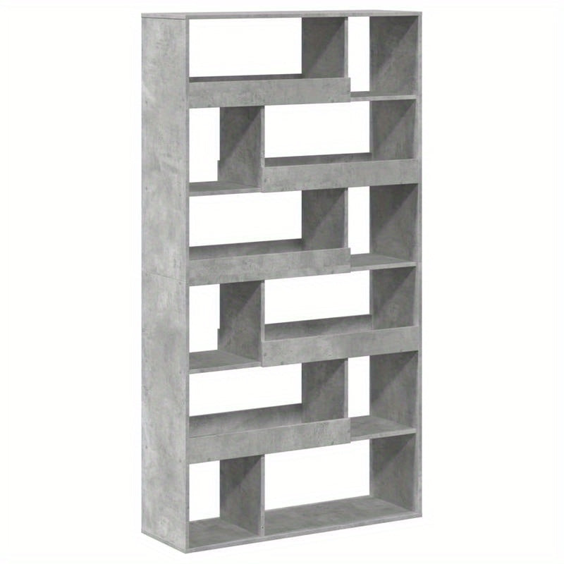Room Divider 100X33X187.5 Cm Treated Wood Concrete Gray