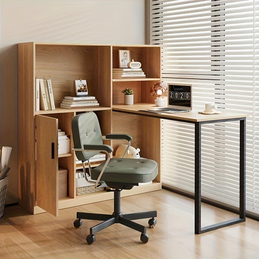 Bureau – Computerbureau – Werkplektafel – Verstelbaar Bureau – Home Office Desk – Verstelbare Hoogte – Met Stabiel Metalen Frame – 120 cm Natuurlijk Afgewerkt