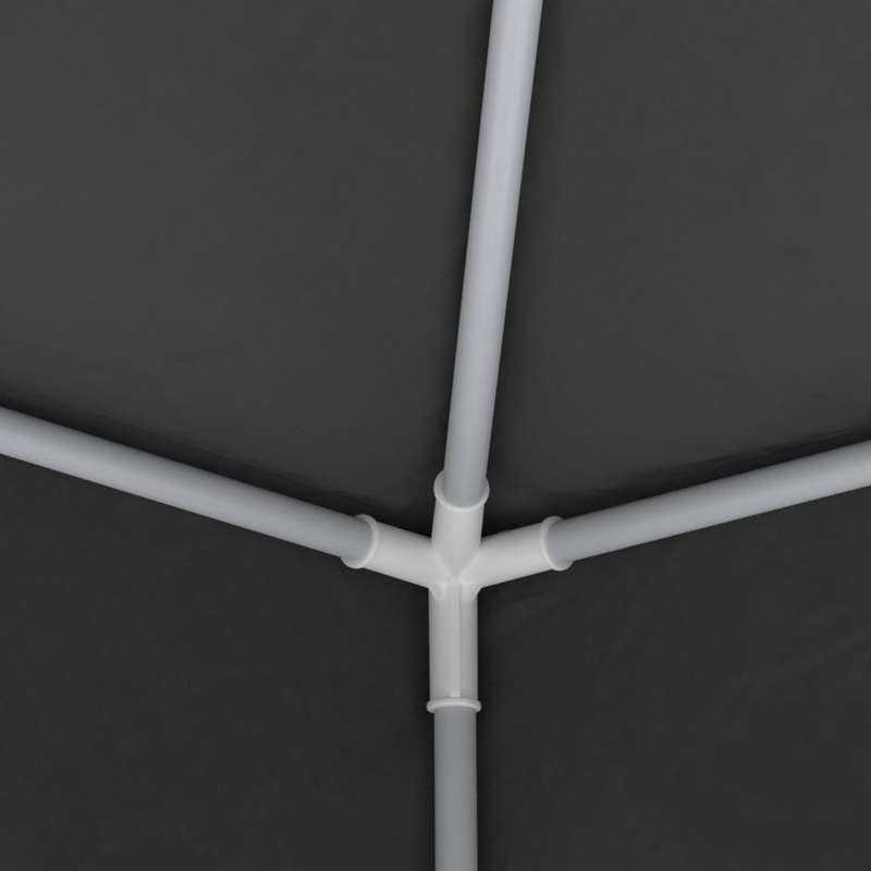 Professional Party Tent with Side Walls, 90 G/Square Meter, 4X4 Meters, in Anthracite Color.