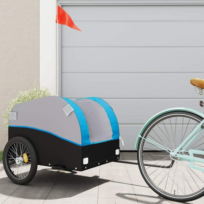 Fietskar – Fietstrolley – Fietsaanhanger – Transportkar – Kinderfietskar – Robuust metalen frame – Max. draaggewicht 45 kg