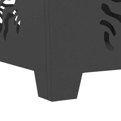 Vuurschaal – Vuurkorf – Tuinhaard – Terrasverwarmer – Buitenhaard – Zwart Staal – 60x60x40 cm – Inclusief Aansteker en Vonkontsteker