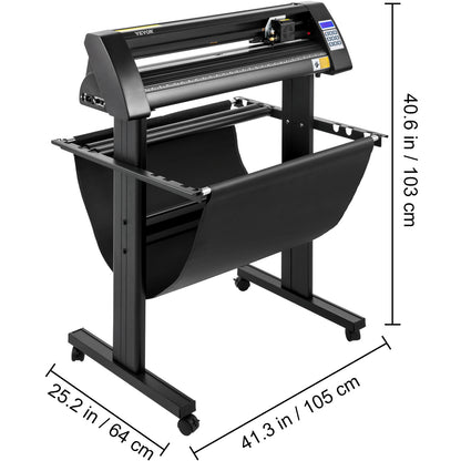 Vinylsnijder – Vinyl Cutter – Snijplotter – Snijmachine – Plotter – Ingebouwd Optisch Oog – 870 mm Snijbreedte – LED-Display