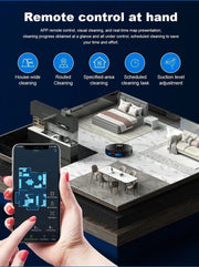 Robotstofzuiger met dweilfunctie - Lds laser navigatie - Oplaadstation - 6500Pa 28W - Kaartbeheer - Virtuele blokkering - App/stembediening