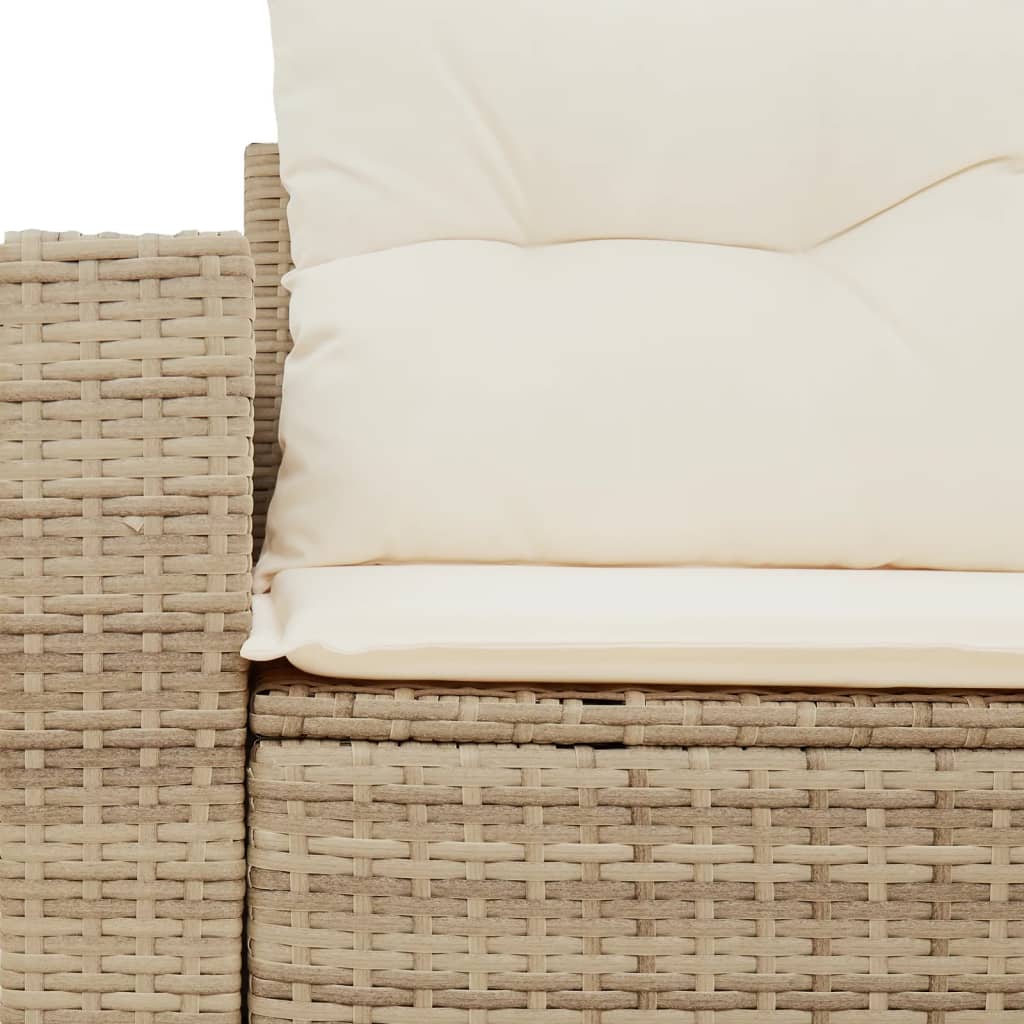 Tuinbank – Buitenbank – Zithoek – Balkonbank – Polyrattan Bank – 2-zits – Weerbestendig – Met Zachte Kussens