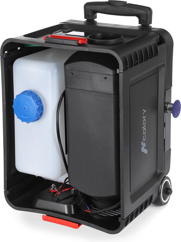 Trolley Standkachel - 12V/24V & 110-220V 5-8KW - Bluetooth App Bediening - Zwarf