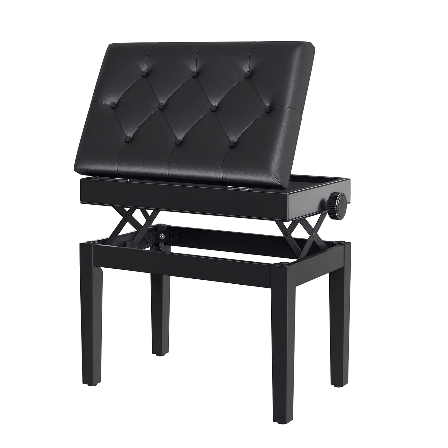 Keukentrolley – Serveerwagen – Keukenwagen – BBQ Trolley – Opbergtrolley – Zwart – RVS Werkblad – Vier Wielen
