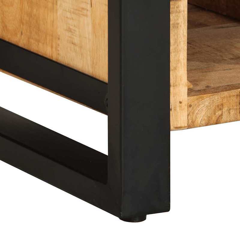 Sideboard – Dressoir – Kast – Opbergmeubel – Buffetkast – Massief Ruw Mangohout – Compact 55x35x70 cm – Duurzaam Hardhout