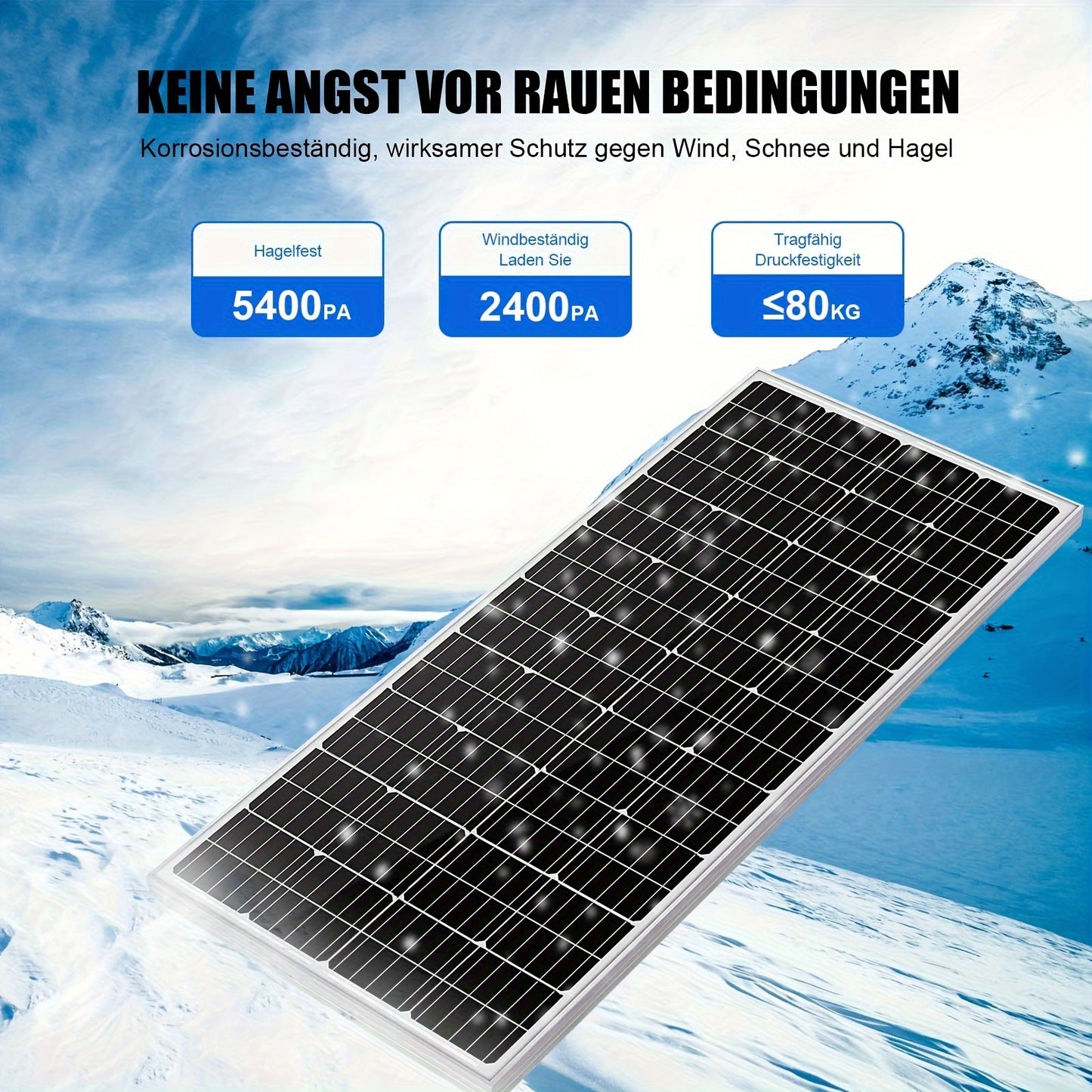 Zonnepaneel – Solar Panel – Zonnecel – Energiepaneel – Duurzaam Paneel – 100W Monokristallijn – 19% Efficiëntie – Lichtgewicht Glasbescherming