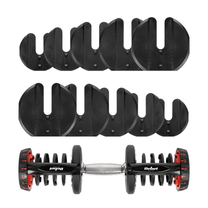 Dumbbell – Halter – Verstelbare Halter – Gewicht – Krachttrainer – Verstelbaar tot 40 kg – Gietijzer met Kunststof Coating