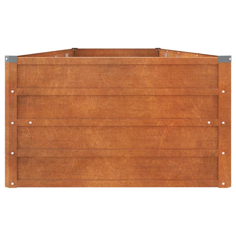 Rusty Raised Garden Bed Measuring 320X80X45 Cm Made of Corten Steel.