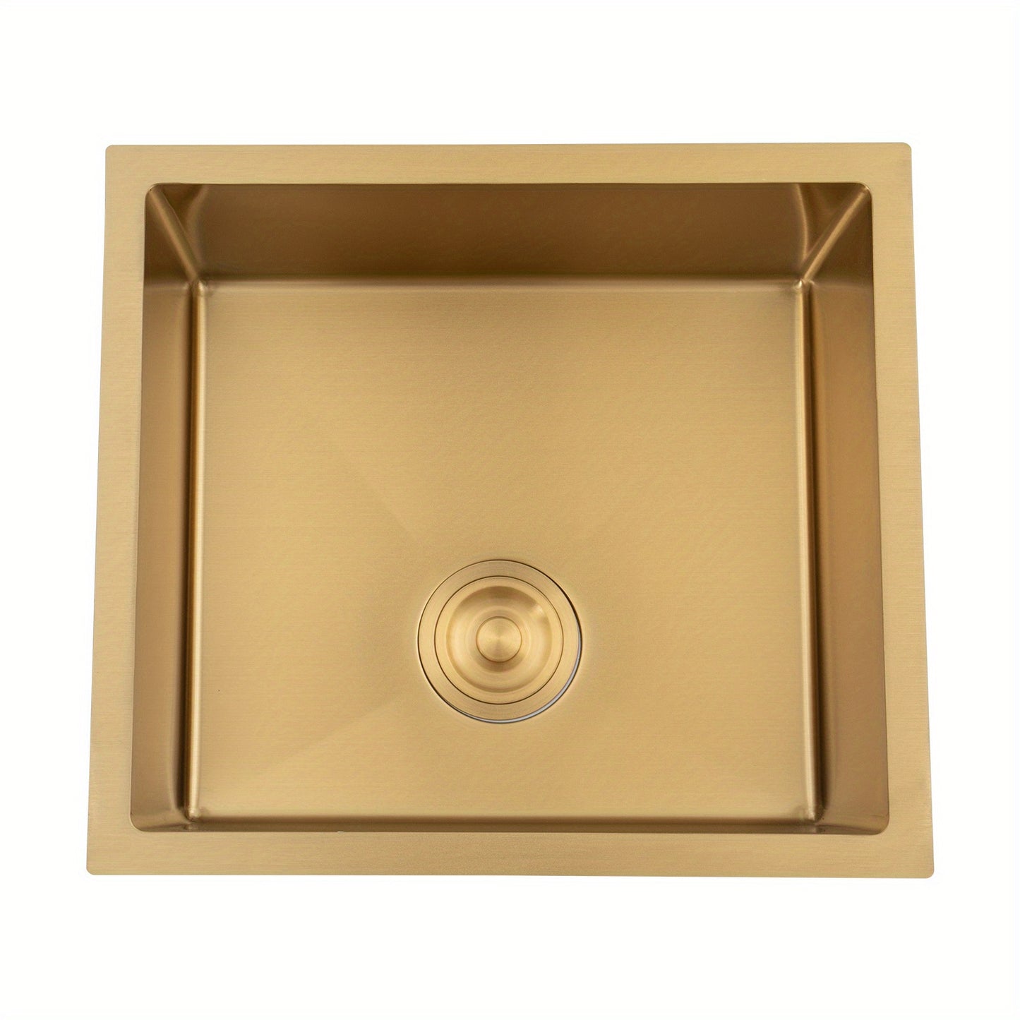 Keukenspoelbak – Spoelbak – Wasbak – Gootsteen – Enkele Spoelbak – RVS 201 – Grote Capaciteit 50x45 cm – Diepte 19,9 cm – Krasbestendig & Eenvoudige Installatie