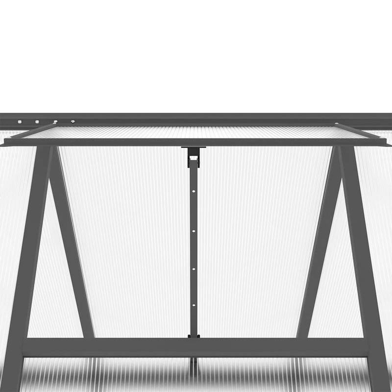 Aluminium Kweekkas – Tuinserre – Plantenkas – Groentekas – Serre – Stevige Aluminium Constructie – Ruim 334x169x202 cm