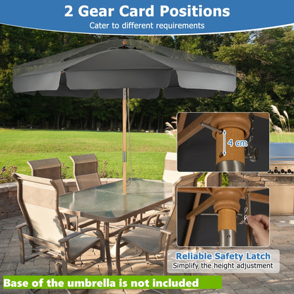 Parasol – Tuinparasol – Balkonscherm – Terrasparasol – Zweefparasol – 300 cm – UV-Beschermend & Kantelbaar met Ventilerende Bovenkant