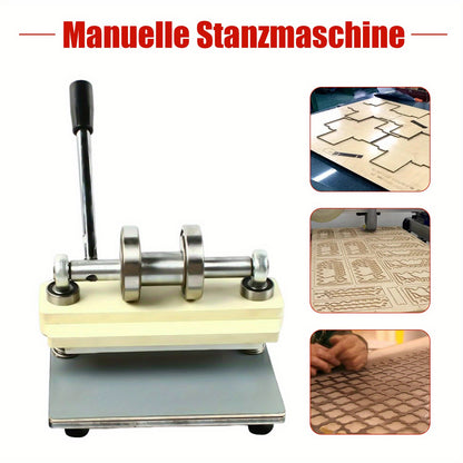 Stansmachine – Uitstanstoestel – Embossingmachine – Ponsmachine – Snijmachine – Roestvrij Staal – Handmatige Hefboom 210 mm