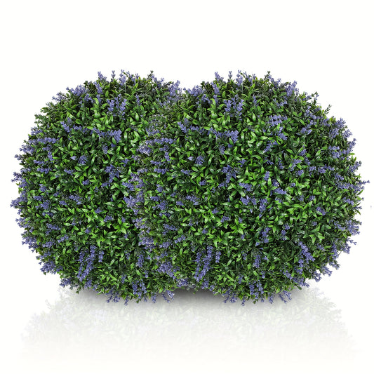Kunstlavendel – Nepplanten – Sierplanten – Decoratieplanten – Kunstbloemen – Set Van 2 – 42 Cm Hoog – Onderhoudsvrij Kunststof