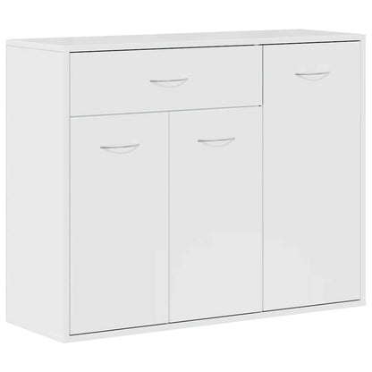 Sideboard high-gloss white 88x30x70cm wood material,  Modern Sideboard, Sideboard Cabinet, Sleek Lines, Quality Wood Material, Durable Build, Apartment Dwellers, Modern Homeowners