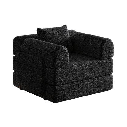 Slaapbank – Bank – Slaapstoel – Logeerbed – Slaapfauteuil – 2-in-1 Chenille met Opbergruimte en Stevig Metalen Frame – Ruimtebesparend Modern Design