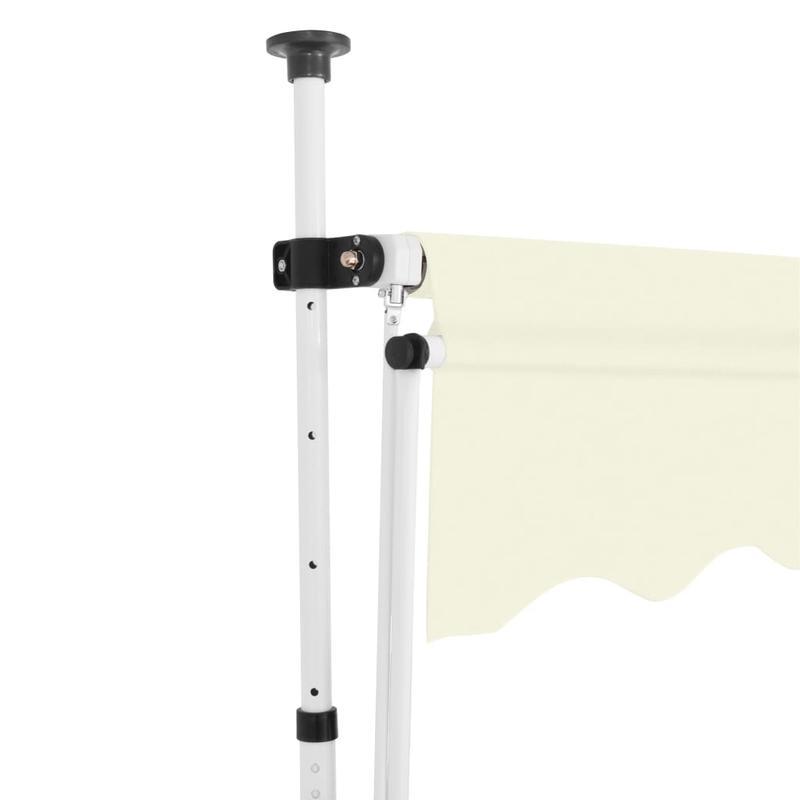 Luifel Handmatig Uittrekbaar – Buitenzonwering – Zonnescherm – Terrasluifel – Balkonluifel – Crème Kleur – 400 cm Breedte – Stijlvol En Praktisch