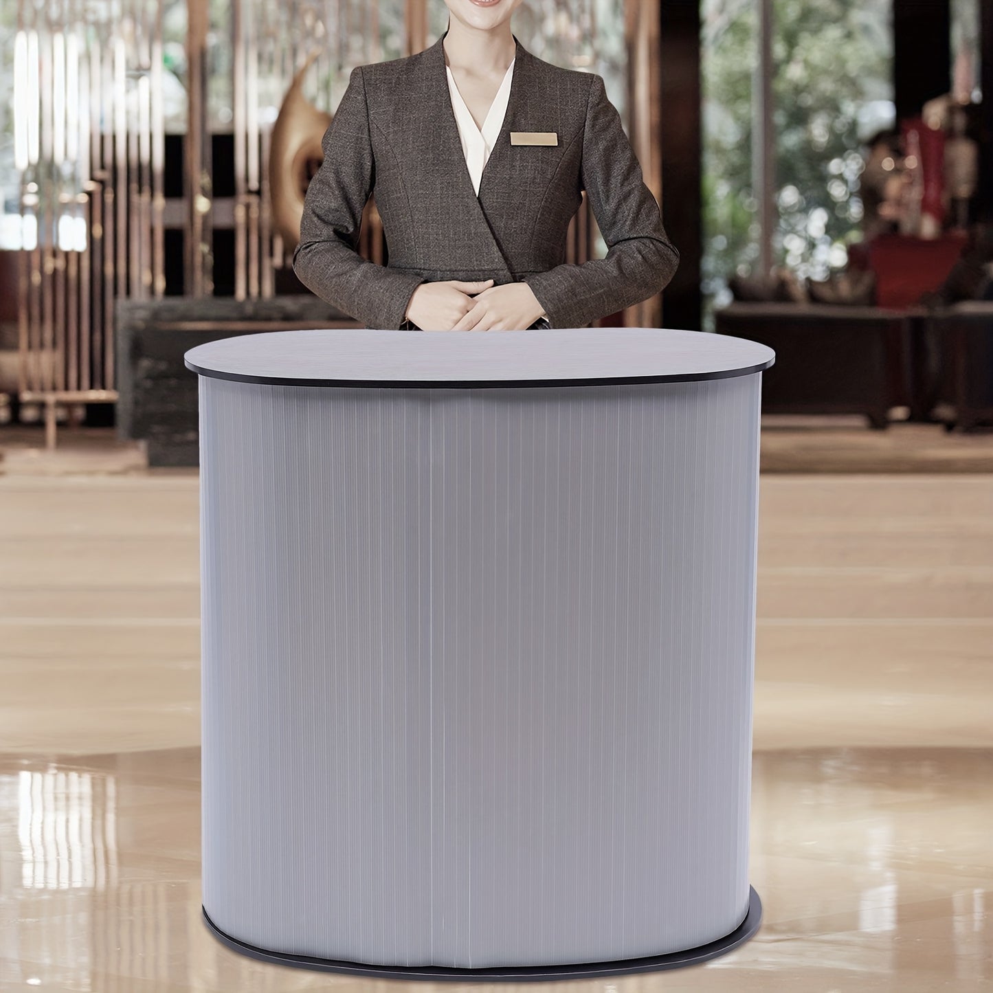Mobiele Balie – Receptiebalie – Beursbalie – Promotiebalie – Presentatietafel – Compact en Lichtgewicht – Inclusief Draagtas