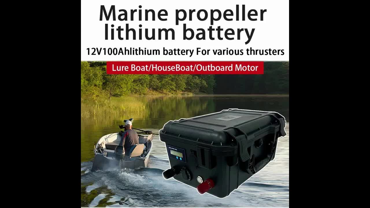 LiFePO4 Accu – Lithium Batterij – Bootaccu – Zonne-energie Accu – Noodstroom Accu – 12V 100Ah – Lichtgewicht & Langdurige Capaciteit