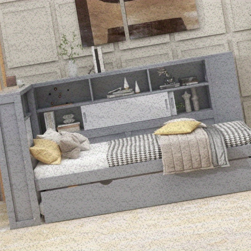 Omvormbare Slaapbank – Uittrekbaar Bed – Logeerbed – Zitbank Met Opbergruimte – Studentensofa – Ruimtebesparend Meubel – Modern Minimalistisch – Zonder Matras Nodig