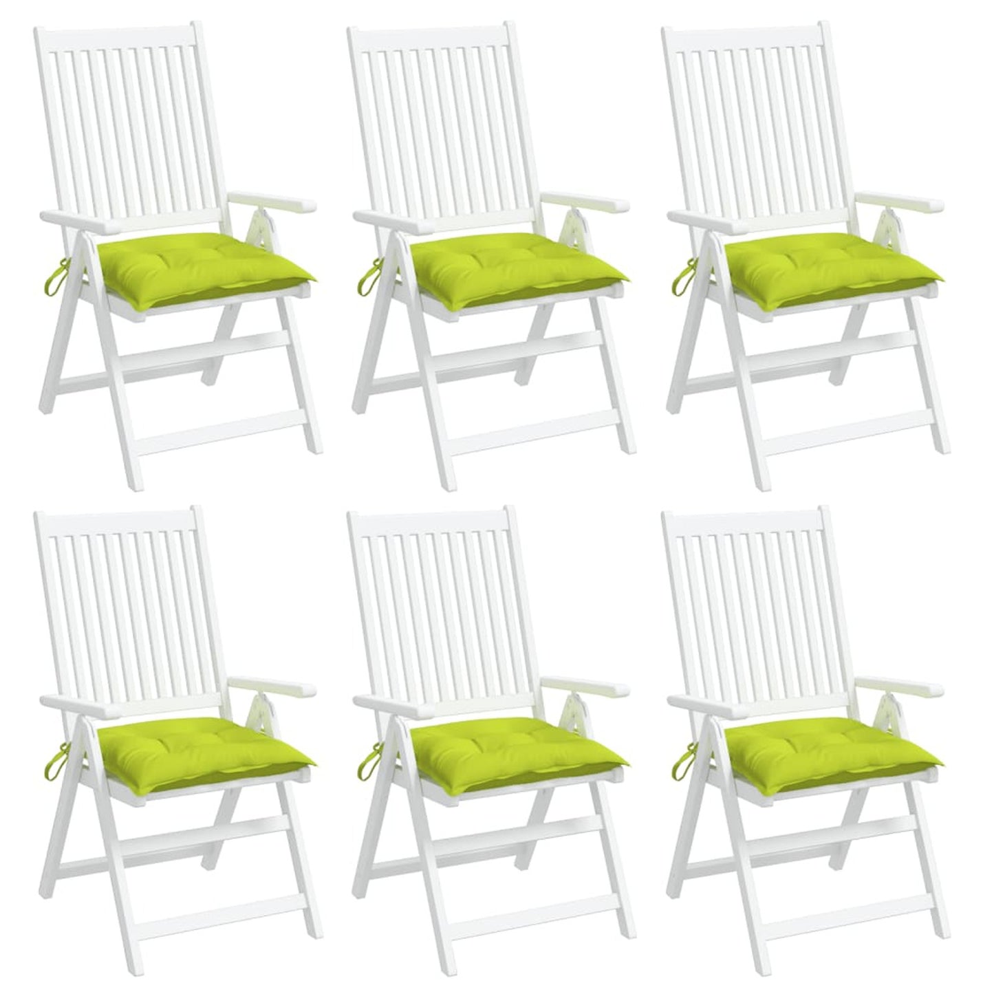 Palletkussens – Zitkussens – Palletkussenset – Loungekussens – Tuinkussens – Lichtgroen – Oxford Stof – 50x50x7 cm – Set van 6 Stuks