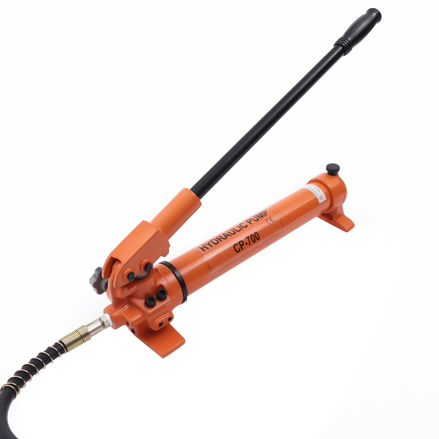 Handmatige Hydraulische Pomp – Hydraulische Handpomp – Drukpomp – Hydraulisch Bedieningspomp – Industriepomp – Oranje Variant – 70 Mpa Krachtige Druk – 200 cm Lange Flexibele Slang