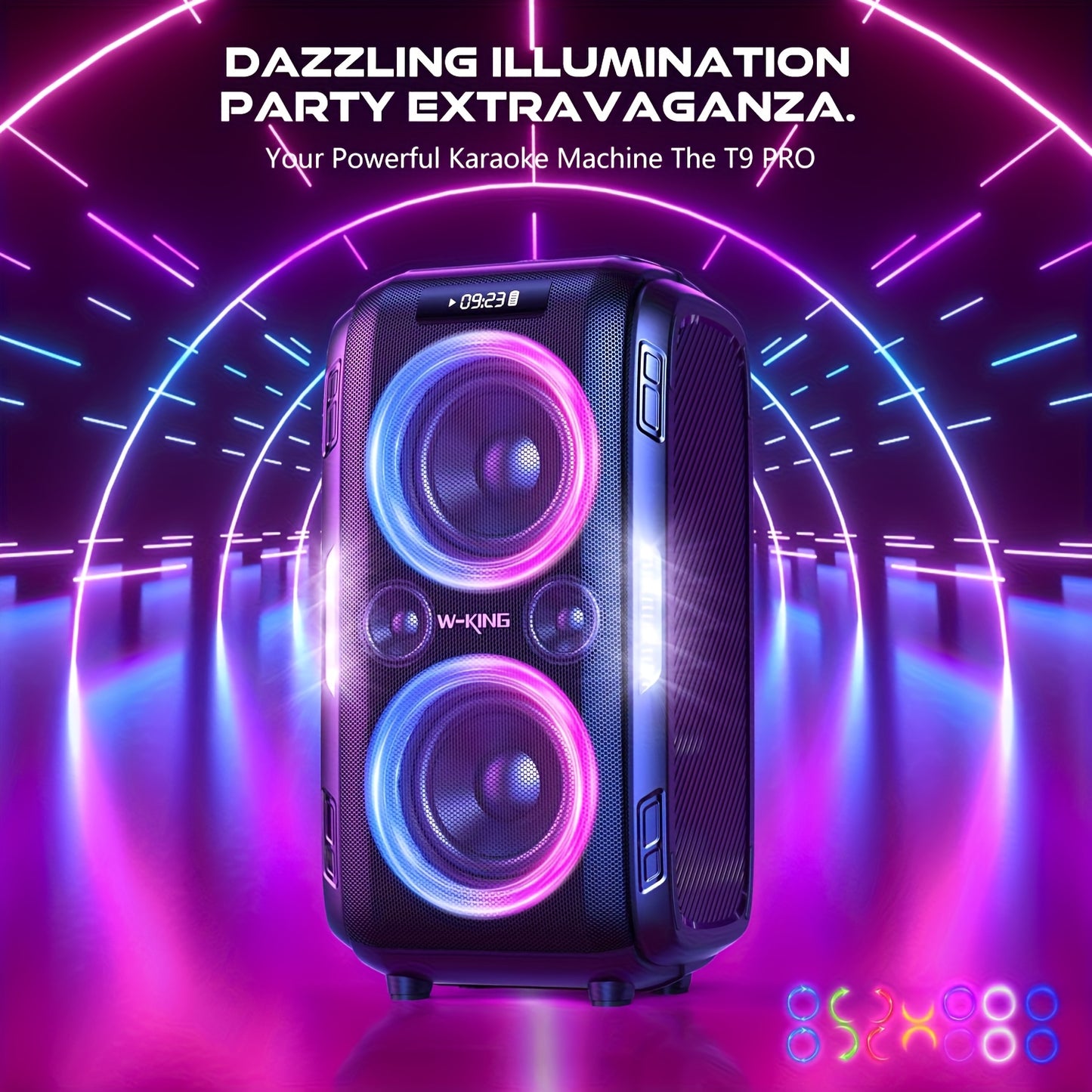Draagbare Draadloze Speaker – Bluetooth Speaker – Outdoor Speaker – Party Speaker – Wireless Speaker – Krachtig Geluid 250W – Lange Speelduur 7650 mAh batterij – Zwart