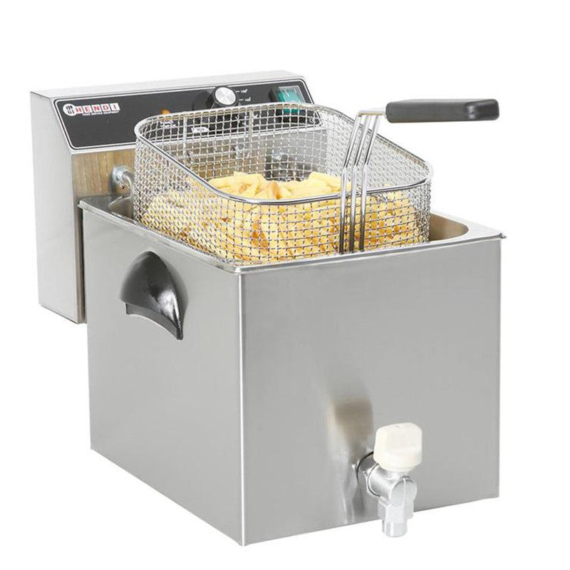 Fryer with Masterpro Tap 230V 3.5Kw 8L - Hendi 209202 - QUORE