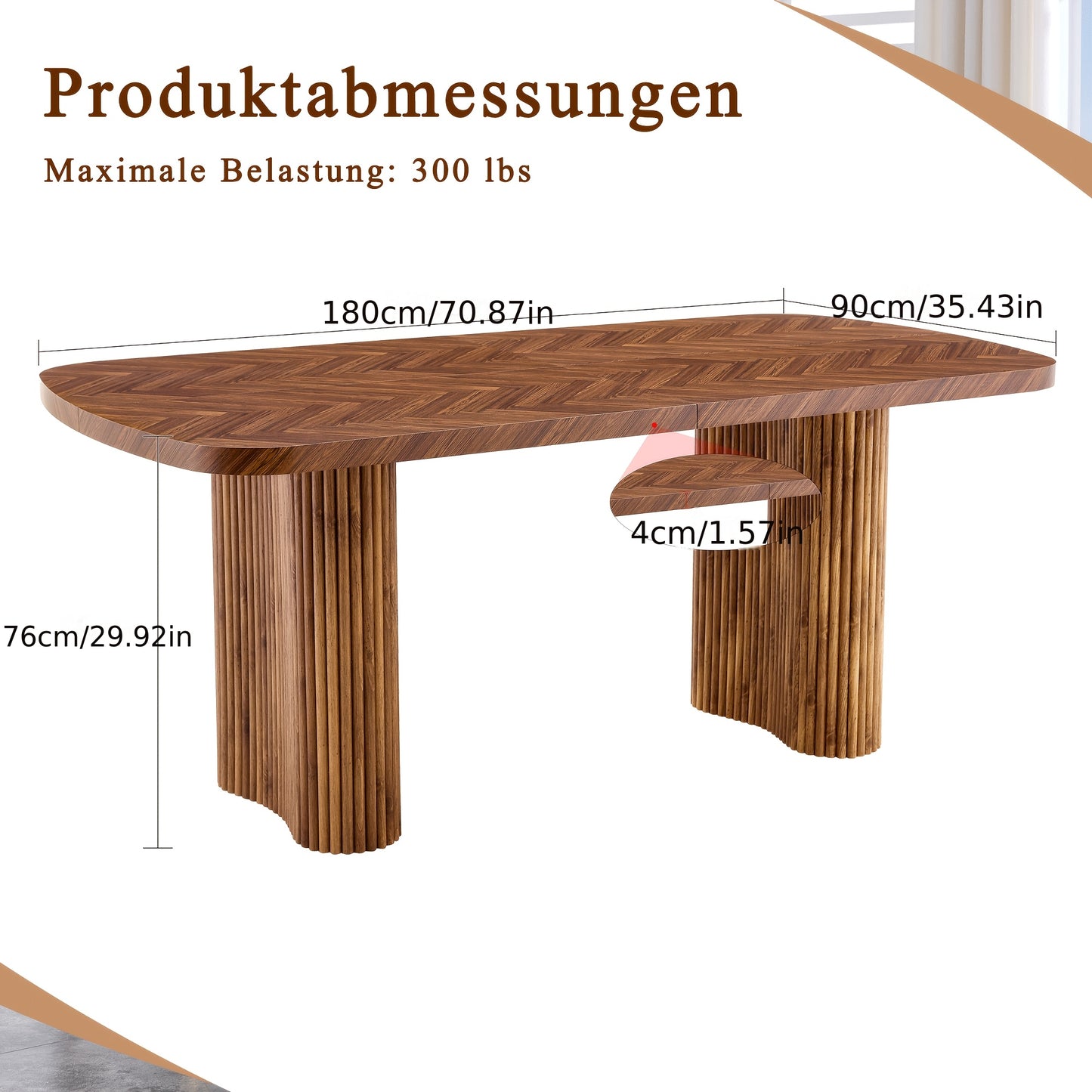 Eettafel – Tafel – Dinertafel – Eetkamertafel – Tafeltje – Zwart – Extra Groot Tafelblad – Stabiele Bogenpoot