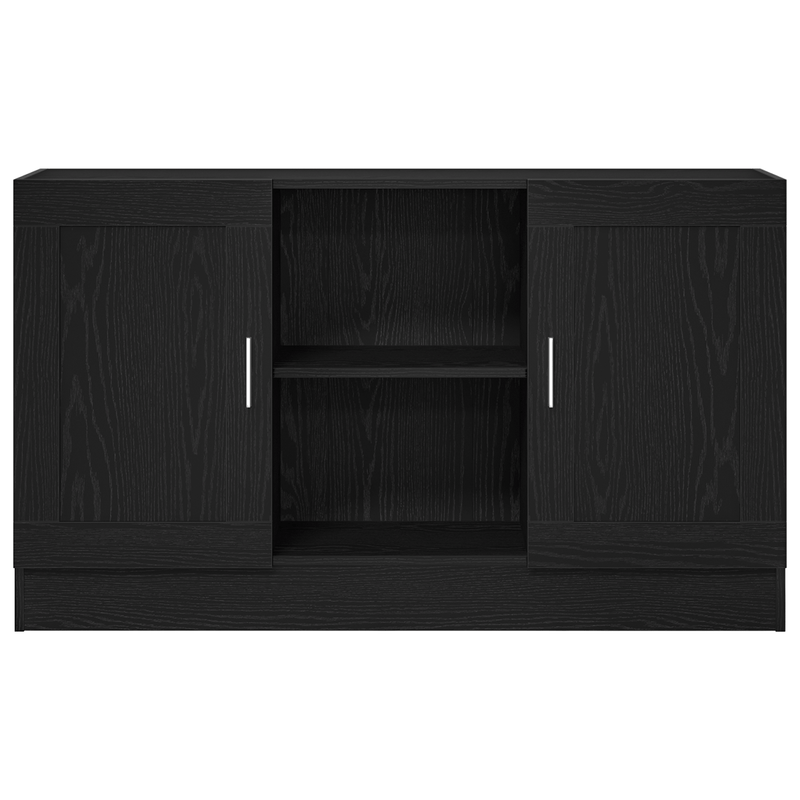 Black Oak Sideboard 120x30.5x70 cm Engineered Wood Storage Cabinets/TV Cabinets/Hallway Cabinets/Sideboards. This modern sideboard features an elegant, durable, weather-resistant, and moisture-resistant wooden structure with